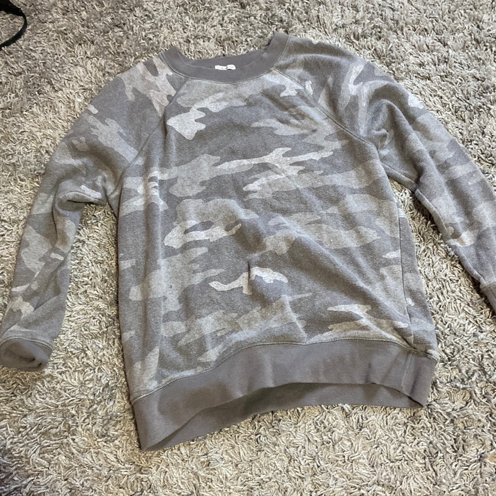 ae camo crewneck